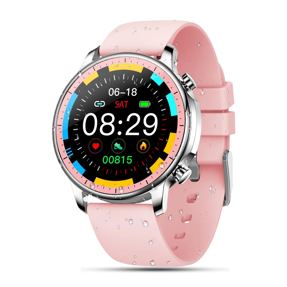 

V23 Women Smart Watch Full Touch Fitness Tracker IP67 Waterproof With Information Push Remote Photo Heart Rate Sleep Monitor Wat