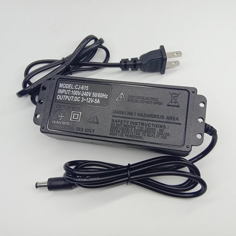 Адаптер питания регулируемое Питание AC 100-220V к DC 3 V-12 V 5A 3 V-24 V 3A EU US UK Plug светодиодный драйвер адаптер дисплея светодиодный светильник