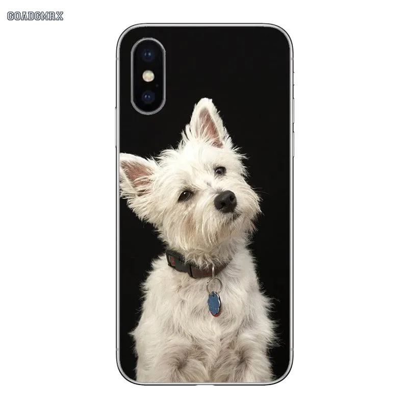 image 10 Мягкий прозрачный просвечивающийся чехол Чехлы довольно Pet Вест-Хайленд терьер для iPhone 11 X XR XS Pro MAX 4 4S 5 5S SE 5C 6 6S 7 8 Plus - Цвет: image 10