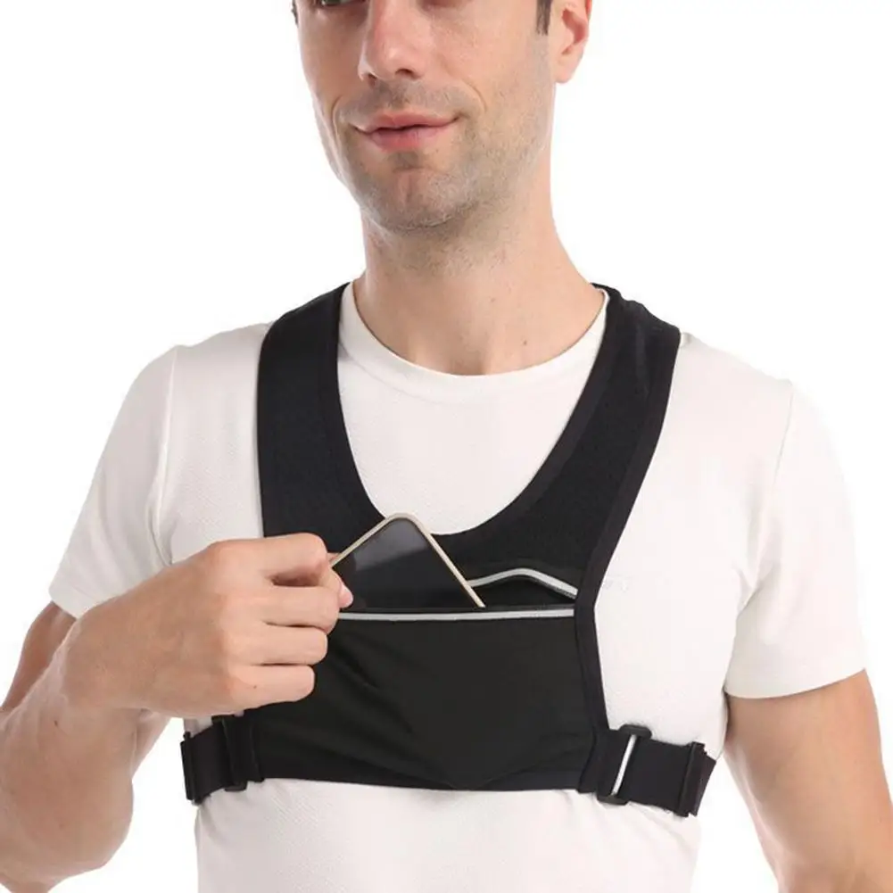 MutiFunctional Running Vest Phone Holder Chest Pouch Sport Train