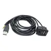 2022 New 1.5M Car Dash Flush Mount USB Port Panel 3.5mm AUX USB Extension Cable Adapter ► Photo 2/5