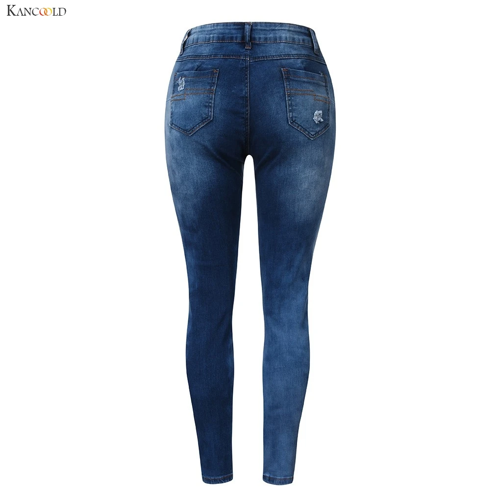 KANCOOLD брюки женские с высокой талией стрейч печати Леггинсы Джинсы Узкие тонкие спортивные штаны брюки новые модные джинсы женские 2019Oct7