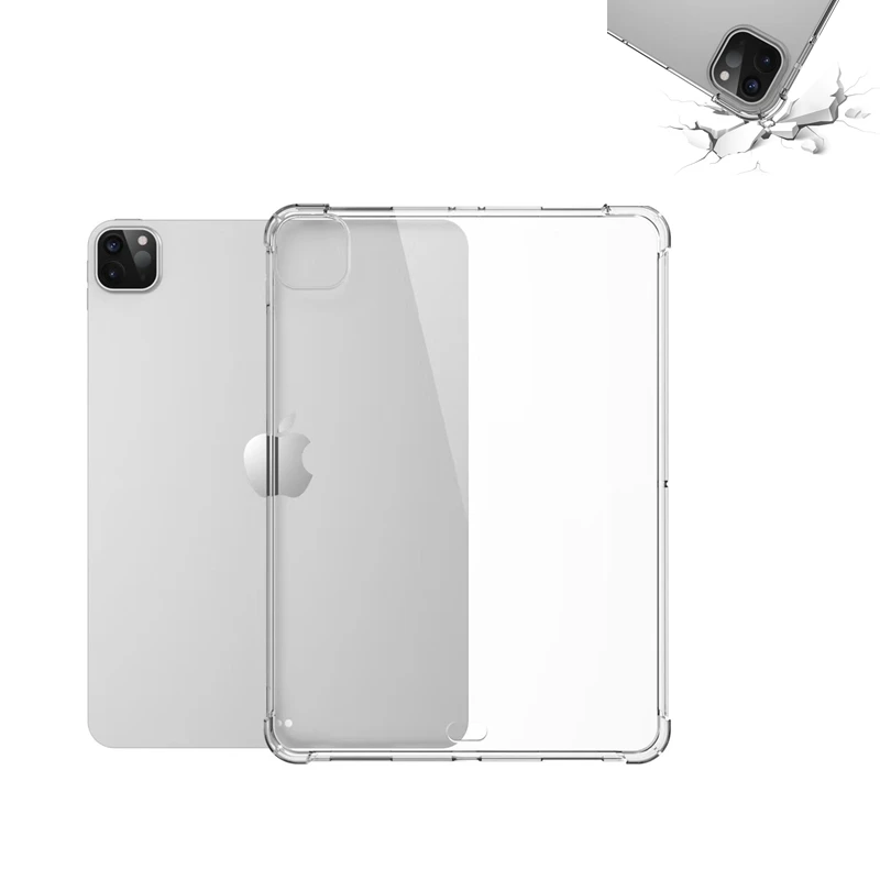 Case for iPad Pro 11 12.9 2020 Transparent TPU Silicone Reinforced Corners Bumper Cover 2018/2017 Funda | Компьютеры и офис