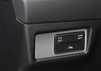 

For Mazda CX-5 2017 1 PC Brand New Matte Silver ABS Chrome Frame Headlight Adjustment Cover Trim Car Styling Accessories