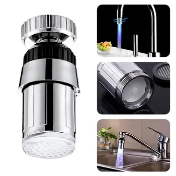 

Luminous Colorful Nozzle For Water Tap Water Sprayer Shining Led Head Light-Up Glow Kitchen Faucet Filter Bathroom Accessories