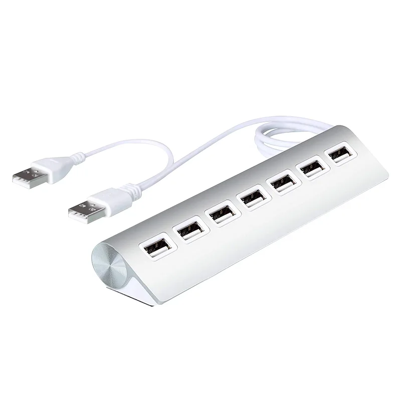 Usb2.0 семи-Порты и разъёмы концентратор 2.0Hub Алюминий сплав Материал Usb2.0/7 Порты и разъёмы эффективной передачи данных