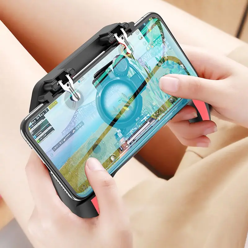  Mobile Game Controller For PUBG 16 Shots/ S Double fan radiator eat chicken artifact