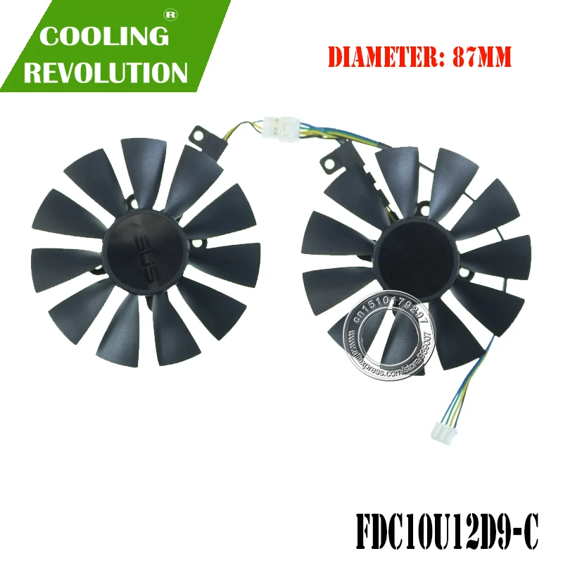 87mm T129215bu Fdc10u12d9 C Pld09210b12hh Card Cooling Fan For Arez Asus Radeon Rx 470 570 580 Expedition Oc Graphics Cpu Cooling Fan Cooling Fancpu Cooling Aliexpress