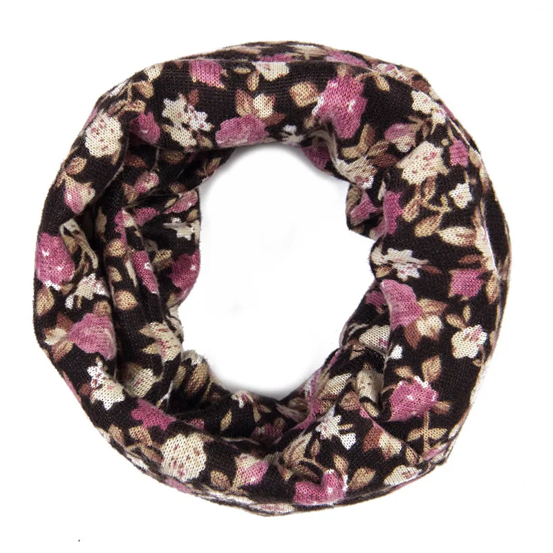 floral 3 Кашемировый Детский шарф с одной петлей, шарфы для малышей, цветочный Леопардовый принт, шарф для девочек, детские шарфы в горошек, детский снуд - Цвет: floral 3