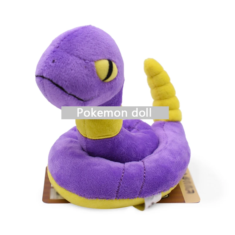 Takara Tomy Pokemon Plush Peluche Snorlax Grovyle Charizard Pinsir Lucario Aipom Buizel Rayquaza Pangoro Doll Toys For Children - Цвет: 13CM Ekans