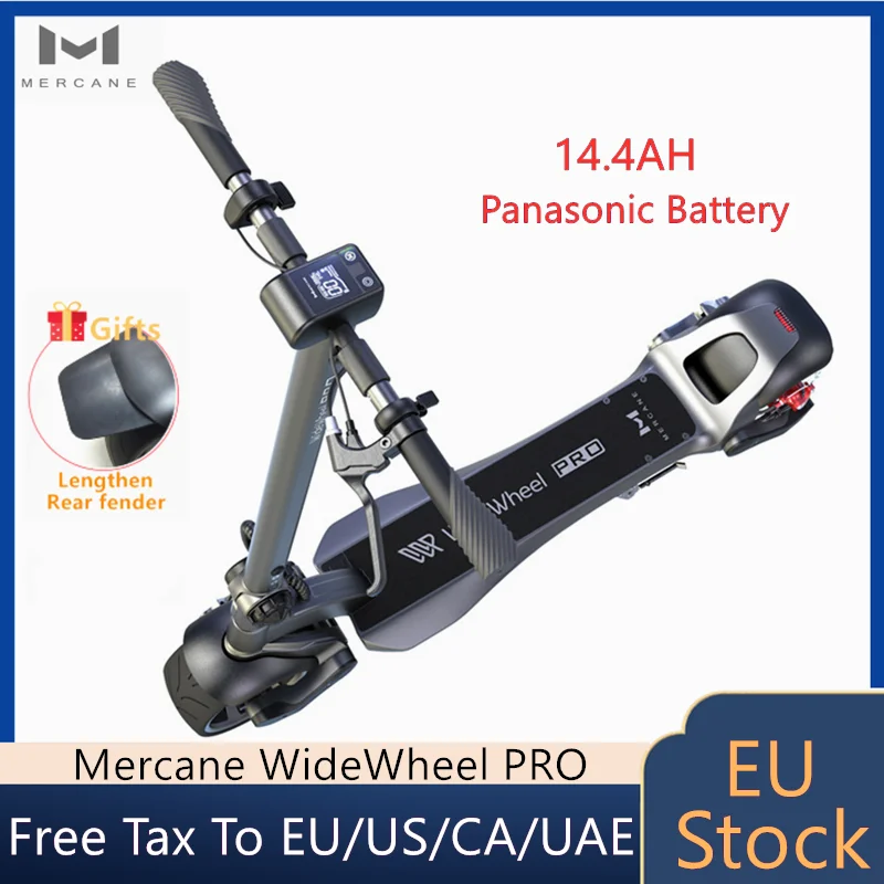 2021 Mercane WideWheel Pro 48 в 500 Вт/1000 Вт Kickscooter умный электрический скутер широкое колесо