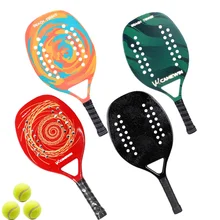 New Hot-selling Carbon Fiber and Glass Fiber Beach Tennis Racket Outdoor Sports Adult Panel Professional Tennis Racket with Bag