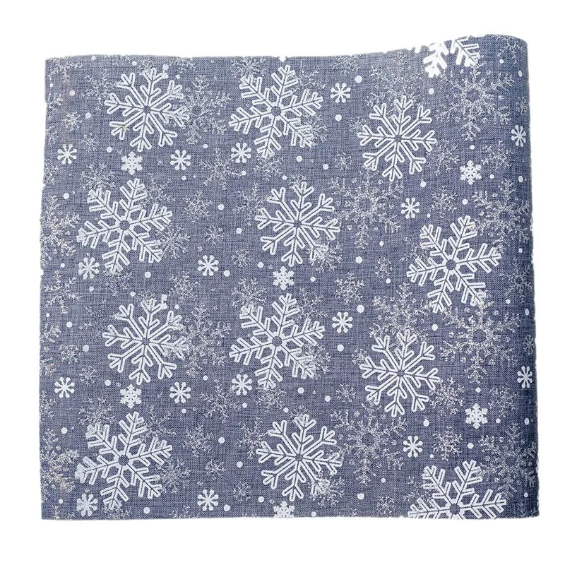 

Christmas Table Runner Table Accessories Polyester Table Flag Tablecloths Party Table Decoration Snowflake Printed Tablecloths