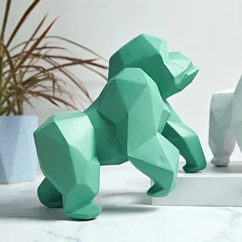 

Nordic geometry macaron chimpanzee orangutan abstract origami ornaments gifts porch home wine cabinet decorations wild YWDY31