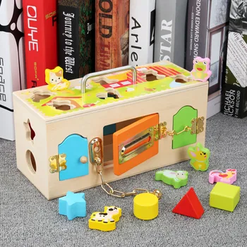 

1 Set Educational Exquisite Durable Funny Creative Matching Game Toy Animal Matching Toy Key Box Toy for Children