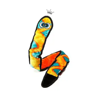 

DishyKooker Bite Resistant Snake Plush Dog Toy with Multiple Sounder