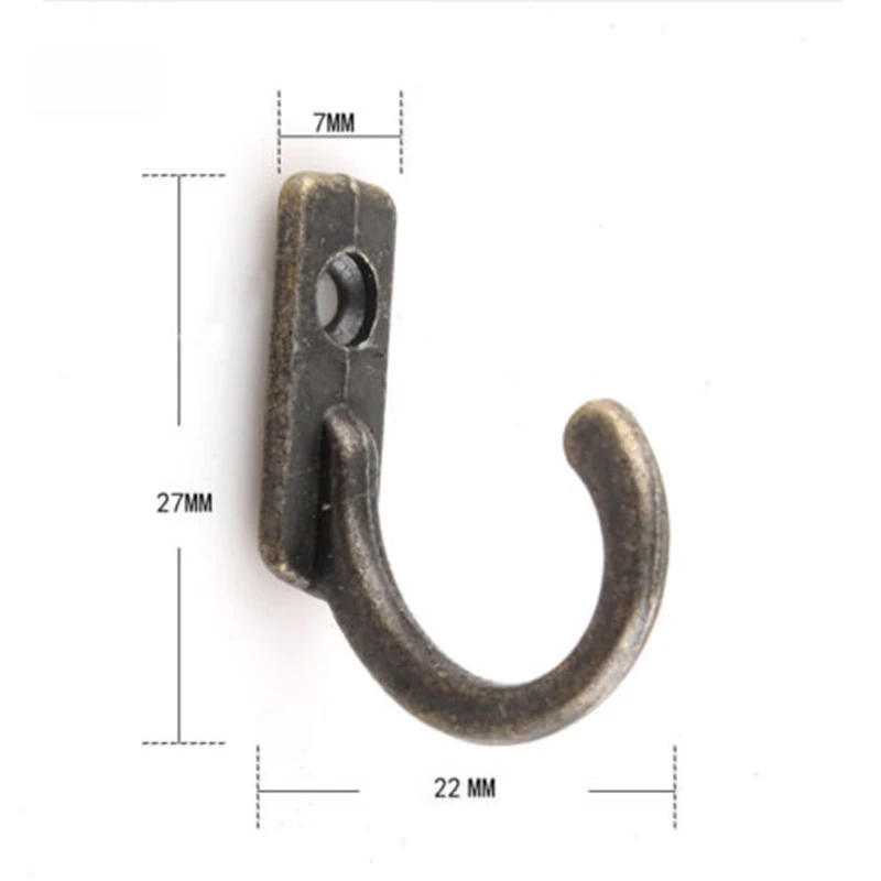 10 шт. Толстая Античная цинкового сплава пальто крючок настенная дверь вешалка