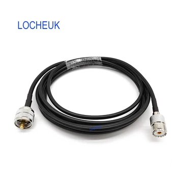 

RF Coaxial RG58 Cable UHF PL259 Male to UHF SO239 Female Connector Antenna Extension Pigtail RG58 Wire 1m 2m 3m 5m 7m 9m 12m 15m