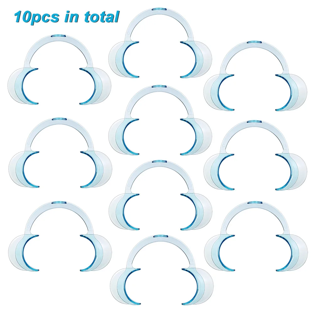 10 шт. c-образный роторасширитель Стоматологическая вставка губчатый Ретрактор для мундгарда вызов отбеливание зубов инструмент синий