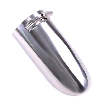 

Stainless Steel Rear Exhaust Muffler Tip End Tail Pipe Trim Cover Fit for Nissan X-Trail T32 2014-2018 2019 Replacement