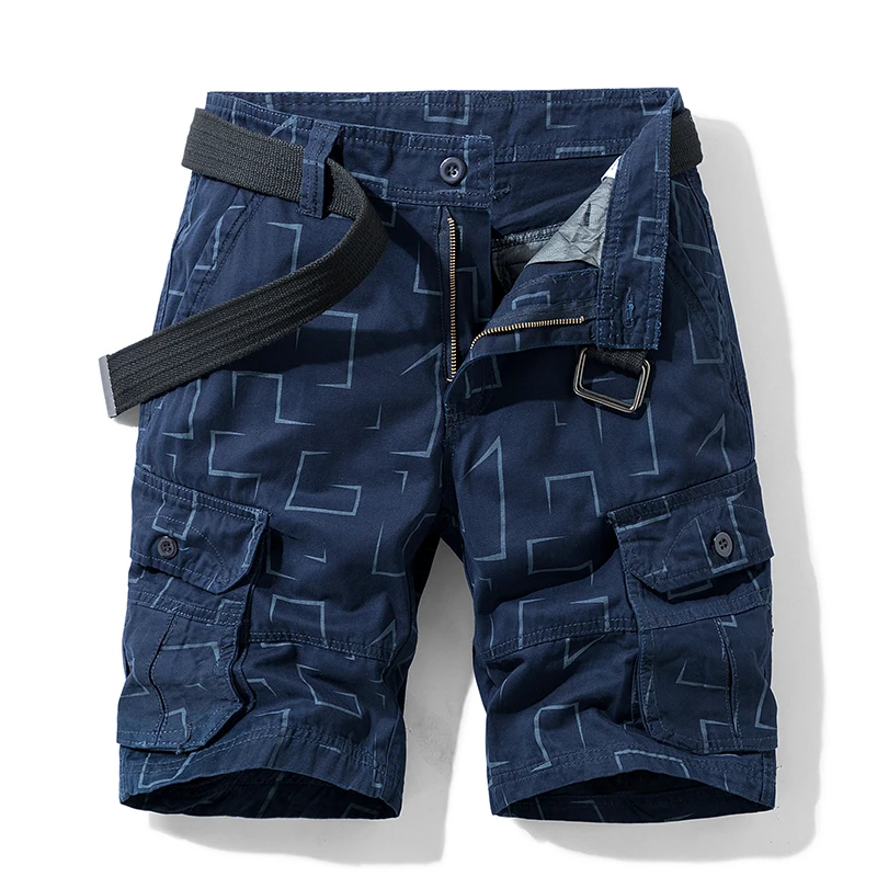 2021 Summer New Cotton Cargo Shorts Men Fashion Hot Casual Shorts Army Tactical Military Short Pants Men Loose Pocket Men Shorts