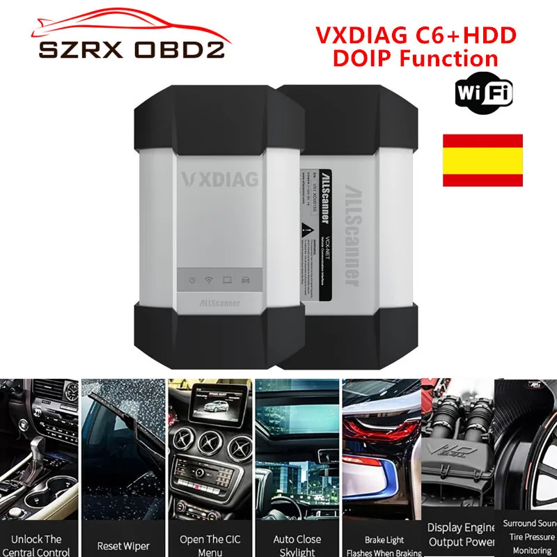 

2019 VXDIAG C6 DOIP Function for Benz Diagnostic Tool Wireless Connected Better than For Mercedes for Benz STAR C4 C5 Scanners