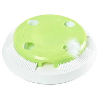 

Electric Cat Toy Disk Adjustable Speed ligence Amusement Training Amusement Plate for Cats Kittens