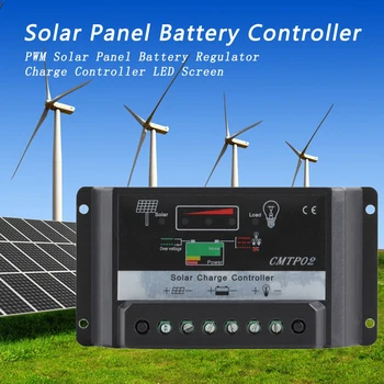 

Solar Charge Controller 30A PWM Solar Charging LED Screen Safe LED Display 30A Charger Controller