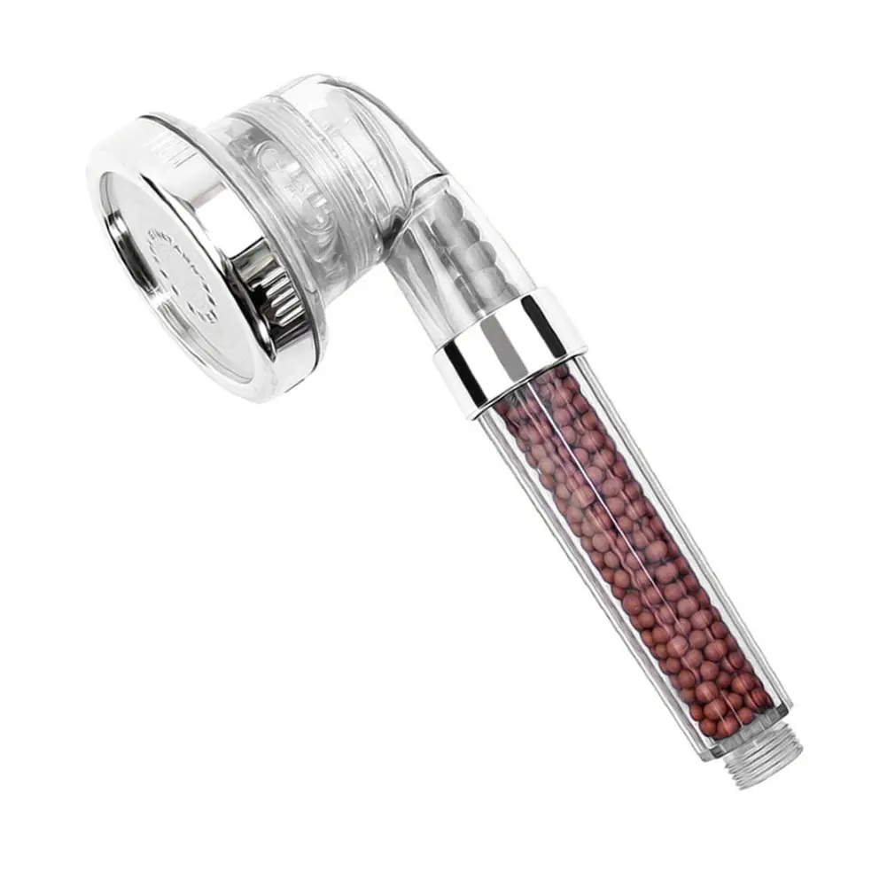 

Shower Head High Turbo Pressure Shower Head Powerful Three Gears Water Saving Negative Ion Energy Sphere Bathroom Accessaries