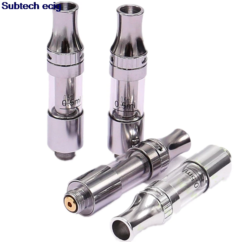 

10pcs V9 Tank Ceramic coil Pyrex Glass Atomizer 510 CBD Thick Oil 92A3 CE3 G10 Cartridges Wee Metal Tip Cartridges vaporizer