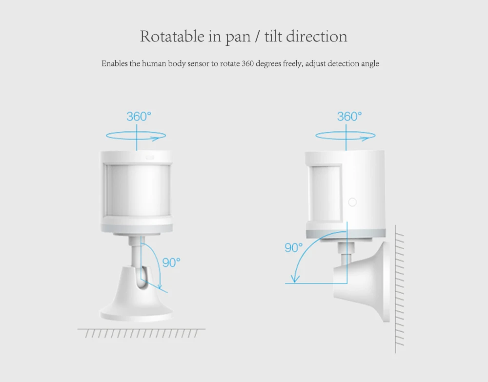 Aqara 360 градусов держатель датчика человеческого тела стенд свободное вращение только основание датчика движения