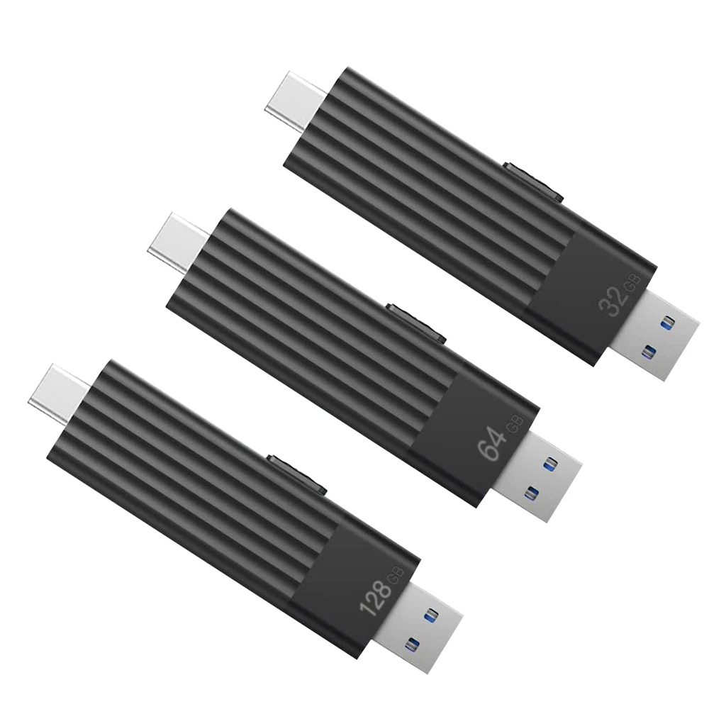 Xiaomi IQUNIX U диск двойной порт USB3.0 32/64/128G USB флеш-накопитель карта памяти большой емкости тип-c+ USB двойной интерфейс 220 м/с