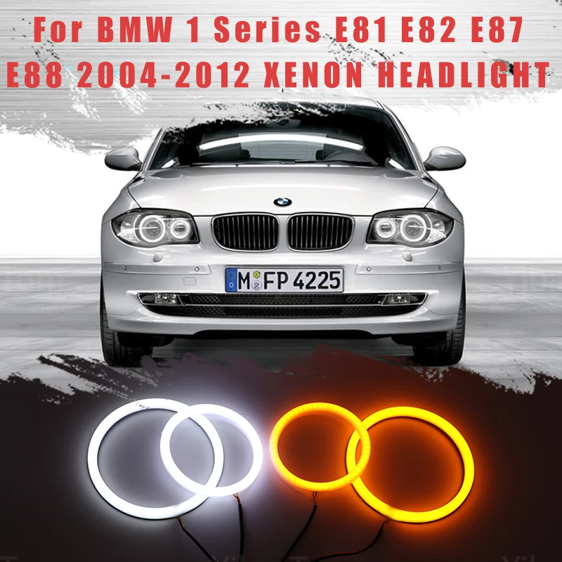 Светодиодный SMD хлопковый светильник Switchback Angel Eye Halo Ring DRL комплект для BMW 1 серии E81