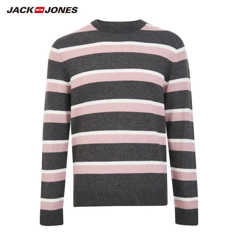 JackJones мужской полосатый свитер пуловер Топ Мужская одежда 219324523