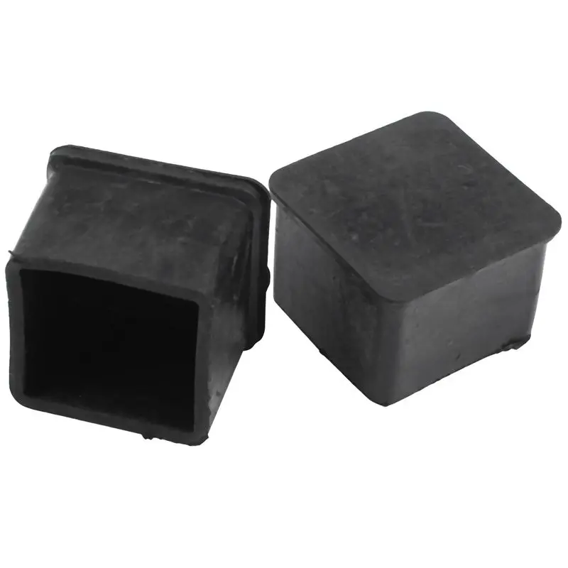 

Furniture Chair Square Leg Protector Soft PVC Foot black