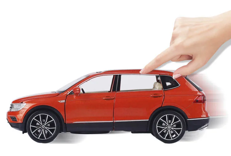 1/32 합금 당겨 자동차 장난감 Tiguan L 다이 캐스트 금속 사운드 라이트 장난감 차량 장식 컬렉션