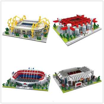 

Building Blocks Assemble Toys Classic 3D Architecture Stadio UK Old Trafford Football Stadiums Educational Bricks Gifts