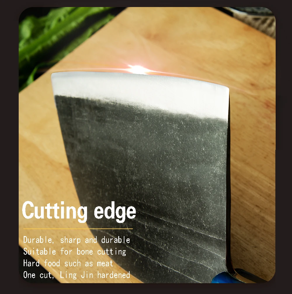 4cr13蓝色树脂柄石洗面7寸锻打屠夫刀详情 (6)