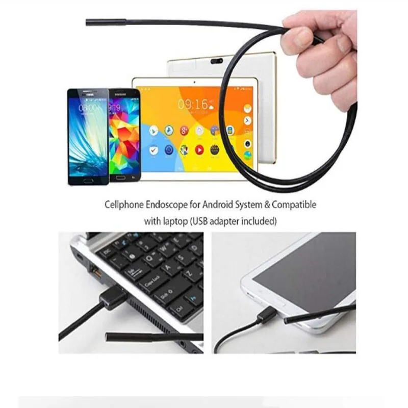 5,5 мм USB эндоскоп камера 5 м линия C-type эндоскоп камера обнаружения для ПК Android мобильный телефон жесткий кабель канал эндоскоп