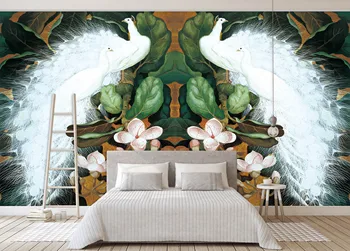 

[Self-Adhesive] 3D White Peacock 348 Wall Paper mural Wall Print Decal Wall Murals