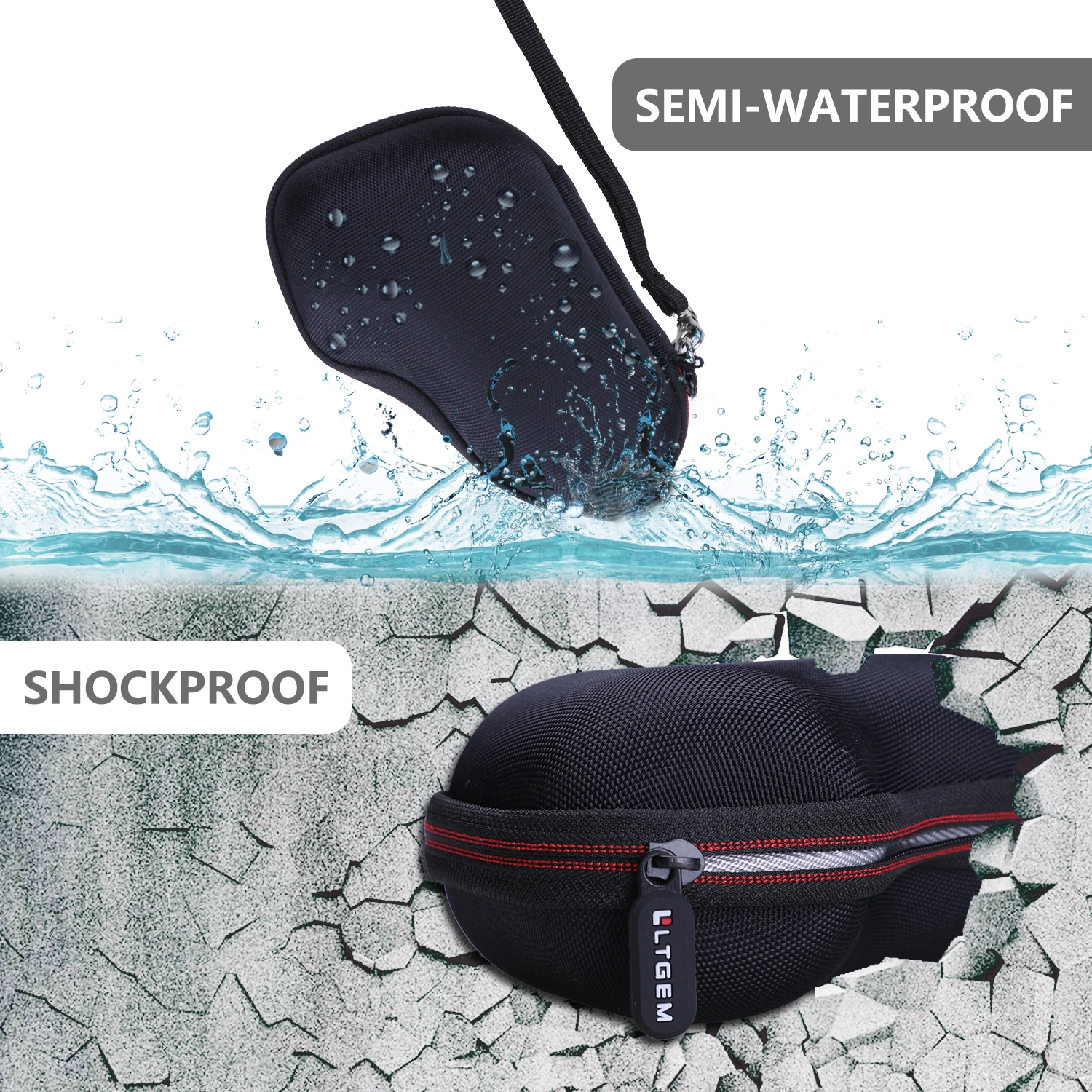 LTGEM Waterproof EVA Hard Case for Philips GC026 Electric Lint Removers lint remover case