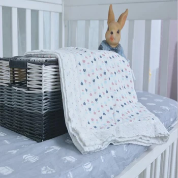 

Newborn swaddle blanket Baby Bed Bedding Cover Baby Swaddle Carrier Blanket Sleeping Four layers stroller