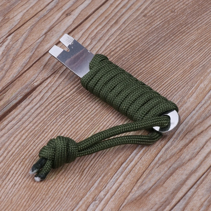 Mini EDC инструмент рукоятки Карманный лом рычаг Паракорд скребок открывалка