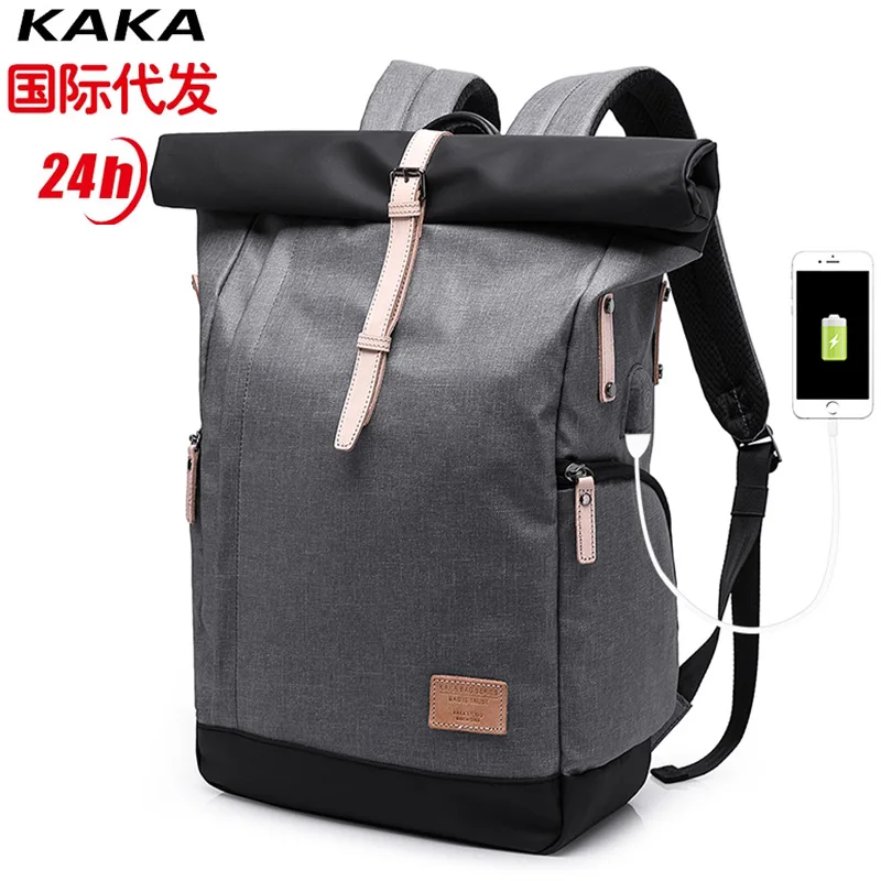 

New Style Men Korean-style Backpack Multi-functional Computer Bag College Student School Bag Oxford Packsack