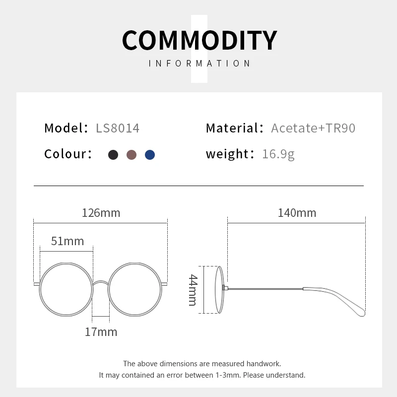 TR90 Glasses Frame Women High Quality Clear Retro Optical Prescription Spectacle Frame#LS8014