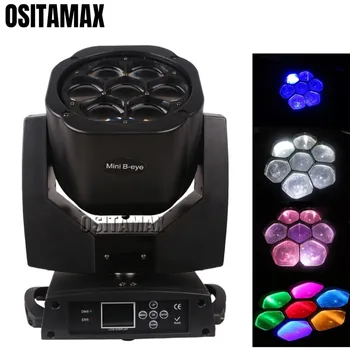 

LED 7x15w Party Disco Beam Zoom Moving Head Wash Light Big Bee Eye Moving Head Light 4IN1 RGBW Professional Stage DJ Lighting