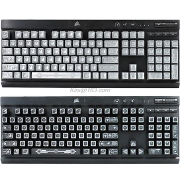 

RGB 104 Keycaps ANSI Layout OEM ABS Source Code Shot Backlit Keycap For Corsair K70 K65 K95 RGB Mechanical Keyboard
