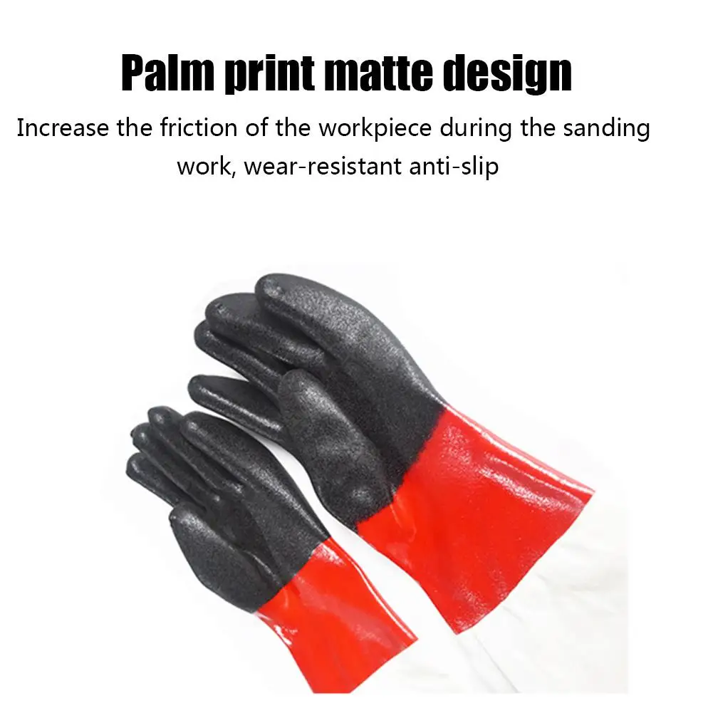 Резиновые пескоструйные перчатки пескоструйные дышащие износостойкие перчатки для пескоструйных шкафов защитные перчатки