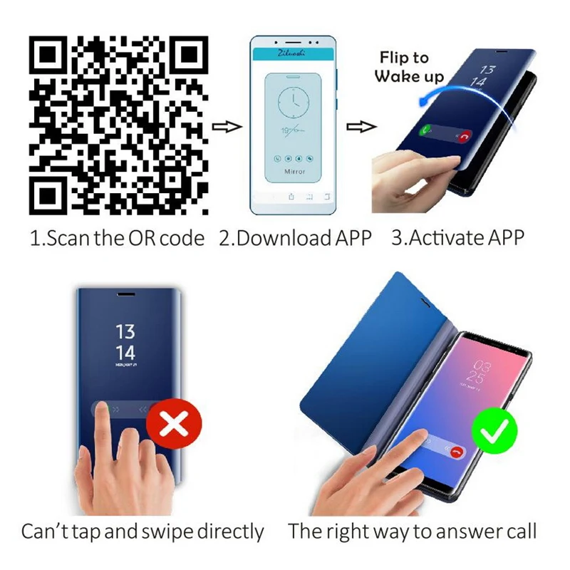 Прозрачный зеркальный чехол для телефона Huawei Nova 5 Pro 4 3 модный кожаный с откидной