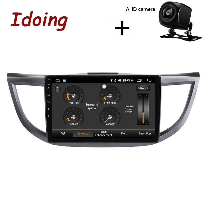 Idoing 10," 4G+ 64G 8 ядерный автомобильный Android 8,1 Радио мультимедийный плеер для Honda CRV CR-V 2012- gps навигация ГЛОНАСС 2.5D ips - Цвет: with AHD Camera